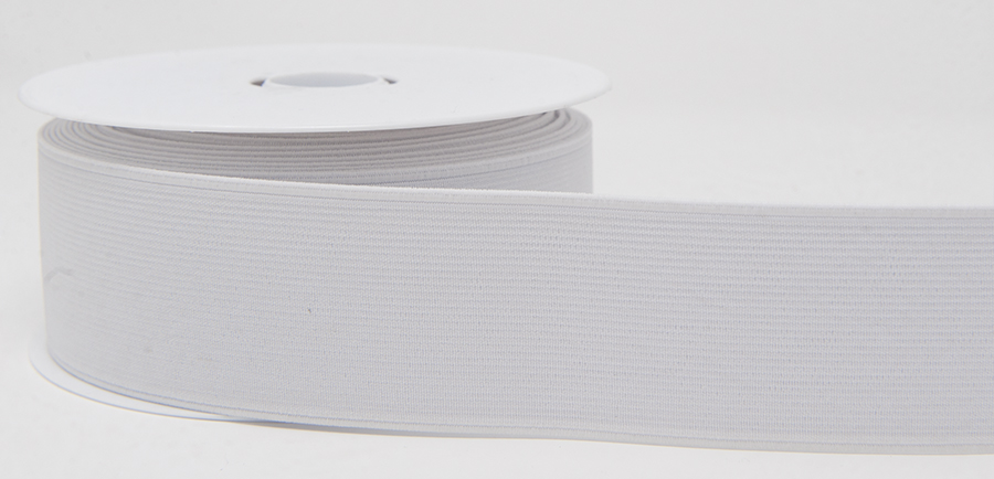 50mm Elastic White